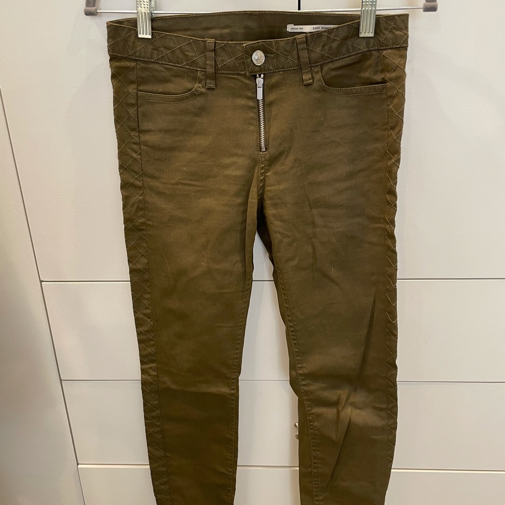 ZARA Moto skinny jeans with zipper detail
